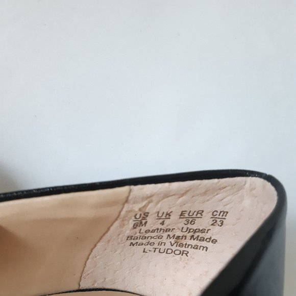 NEW | Franco Sarto | Black Leather Pumps 6M - Picture 7 of 9